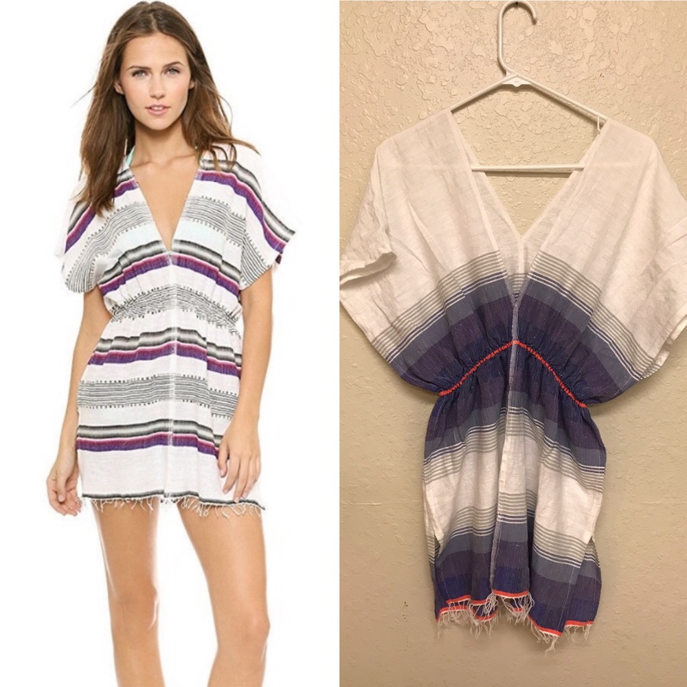 Lemlem Fringe cover-up dress